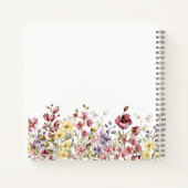 感謝ジャーナルのノートブックスクリプト花の名前 ノートブック (裏面)