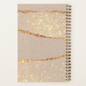 感謝ジャーナルバラ金ゴールドagate beigeモノグラム ノートブック (裏面)