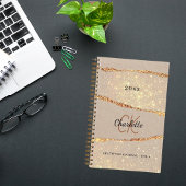 感謝ジャーナルバラ金ゴールドagate beigeモノグラム ノートブック