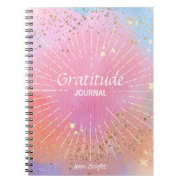 感謝ジャーナル水の色のスターカラフルカスタムズ ノートブック