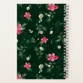 感謝ジャーナル水彩赤とピンク ノートブック (裏面)