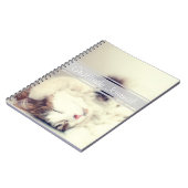 感謝ジャーナル眠る猫カスタマイズ可能な文字 ノートブック (左側)