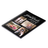 感謝ジャーナル4フォトコラージュon Black ノートブック (左側)