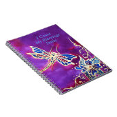 感謝ジャーナル: 絹のトンボの絵画 ノートブック (右側)