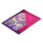 感謝ジャーナル: Cyn Mc著トンボの絹のイメージ ノートブック (左側)