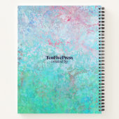 感謝ジャーナルSereneティール（緑がかった色）とピンク ノートブック (裏面)