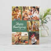 感謝スタイリッシュの文字のコラージュ シーズンカード (スタンド正面)