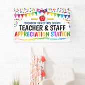 感謝ステーションスクール先生サンキューサイン 横断幕 (インサイチュ)