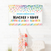 感謝ステーション教師ありがとう 横断幕 (インサイチュ)