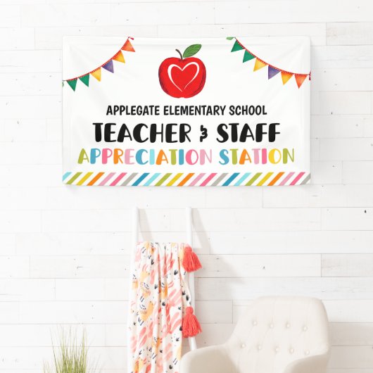 感謝ステーション教師ありがとう 横断幕 (インサイチュ)