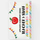 感謝ステーション教師ありがとう 横断幕 (縦)