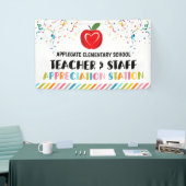 感謝ステーション教師ありがとう 横断幕 (トレードショー)