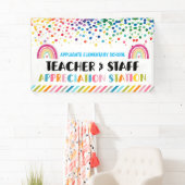 感謝ステーション教師ありがとう 横断幕 (インサイチュ)