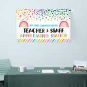 感謝ステーション教師ありがとう 横断幕 (トレードショー)