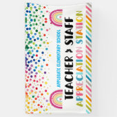 感謝ステーション教師ありがとう 横断幕 (縦)