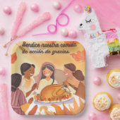 感謝スペインの祈りの言葉 ペーパープレート (パーティー)