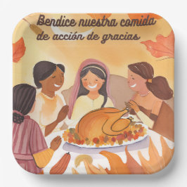 感謝スペインの祈りの言葉 ペーパープレート