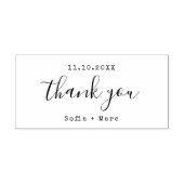 感謝タイプライター手書きスタイリッシュ セルフインキングスタンプ (デザイン)