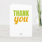 感謝タイポグラフィ感謝していメッセージ サンキューカード (裏面)