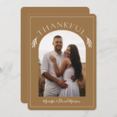 感謝ドームリーフ感謝祭ホリデーフォトカード シーズンカード (正面/裏面)