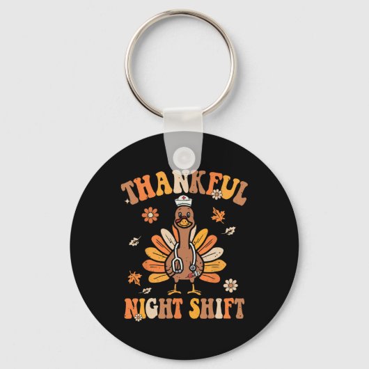 感謝ナイトシフトナースグルーヴィー感謝祭Tur キーホルダー (正面)