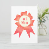 感謝ナンバーワンマザー受賞者のリボン シーズンカード (スタンド正面)