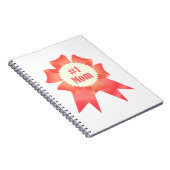 感謝ナンバーワンマザー受賞者のリボン ノートブック (右側)