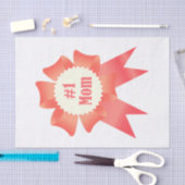 感謝ナンバーワンマザー受賞者のリボン 薄葉紙 (クラフト)