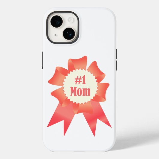 感謝ナンバーワンマザー受賞者のリボン Case-Mate iPhoneケース (裏面)