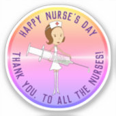 感謝ナースの日 シール (正面)