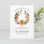 感謝ニューホーム引っ越しました秋リース移動 案内状 (スタンド正面)