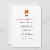 感謝ニューホーム引っ越しました秋リース移動 案内状 (裏面)