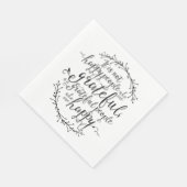 感謝ハッピーピープル引用文 スタンダードランチョンナプキン (角)