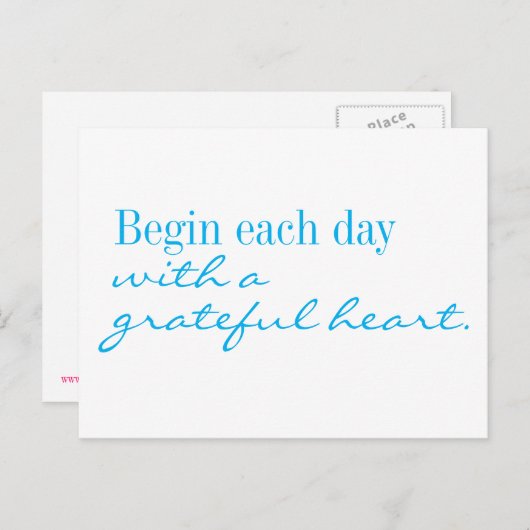 感謝ハートやる気を起こさせるはがき ポストカード (正面/裏面)