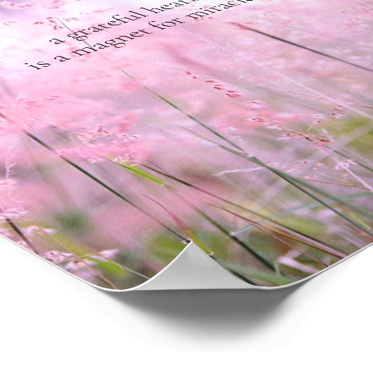 感謝ハートフローラ感動的自然 ポスター (角)