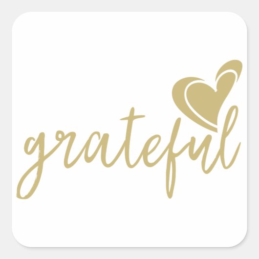 感謝ハート スクエアシール (正面)
