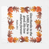 感謝ハート フリースブランケット (正面(横))