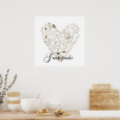 感謝ハート ポスター (キッチン)