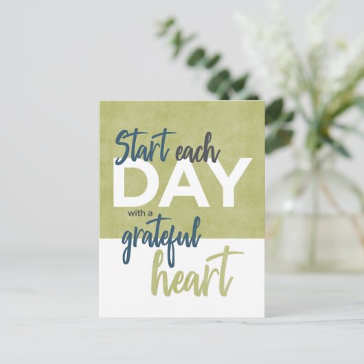 「感謝ハート」引用文はがき ポストカード (スタンド正面)