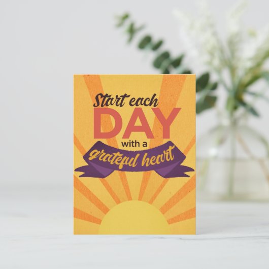 「感謝ハート」引用文はがき ポストカード (スタンド正面)