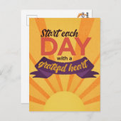 「感謝ハート」引用文はがき ポストカード (正面/裏面)