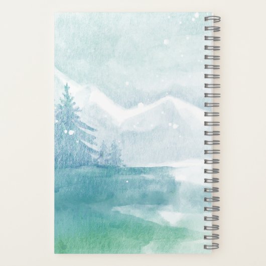 感謝バイブル祈りの言葉ジャーナル青い水色 ノートブック (裏面)