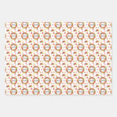 感謝パターン ラッピングペーパーシート (正面3)