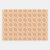 感謝パターン ラッピングペーパーシート (正面)