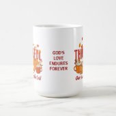 感謝パンプキンクリスチャン感謝祭 コーヒーマグカップ (中央)