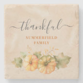 感謝パンプキンファミリー感謝ディナー ストーンコースター (正面)