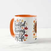 感謝パーソナライズされたのカップルへの贈り物への感謝 マグカップ (正面左)