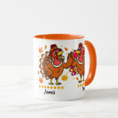 感謝パーソナライズされたのカップルへの贈り物への感謝 マグカップ (正面右)