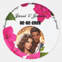 感謝パーソナライズされたのシール