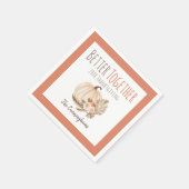 感謝パーソナライズされたの気持ち スタンダードカクテルナプキン (角)